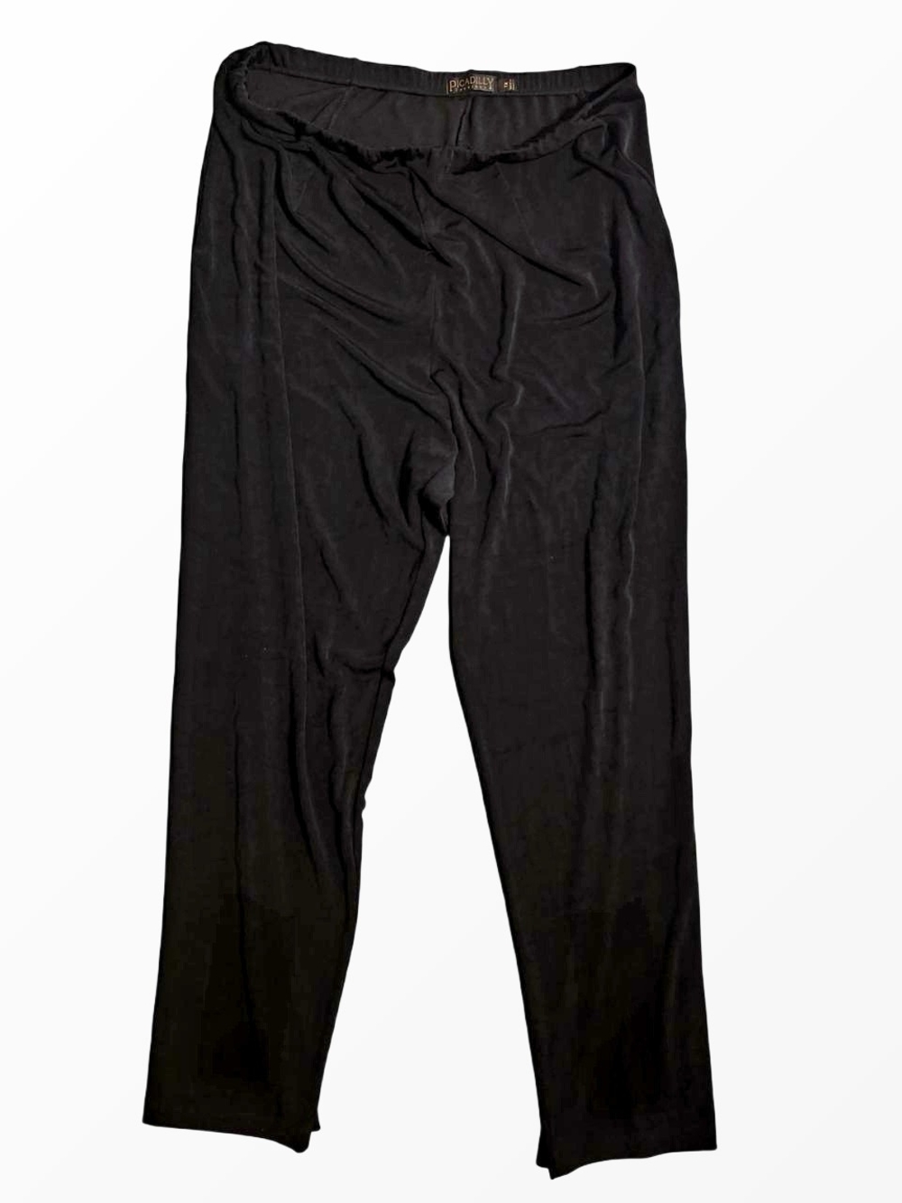 Picadilly Fashion Black Stretch Knit Pants Made in Canada